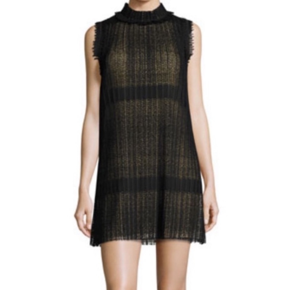 Alexis Black and Gold Sleeveless Dress